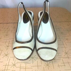 Cole Haan Air suede wedge slingback sandals size 7.5B Nike air heal